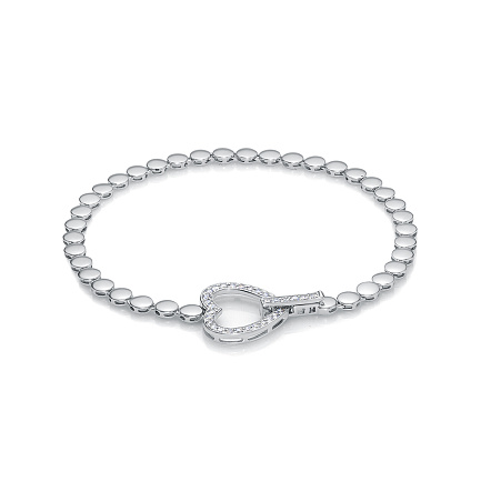 Браслет из белого золота с бриллиантами