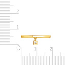Кольцо из желтого золота с бриллиантом