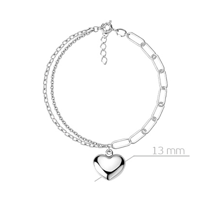 Браслет декоративный из серебра