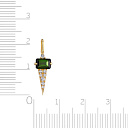 Подвеска из желтого золота с бриллиантами