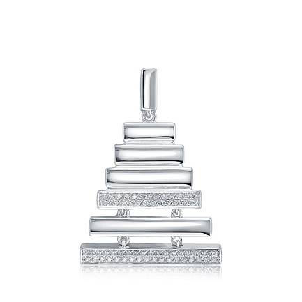 Подвеска из белого золота с бриллиантами
