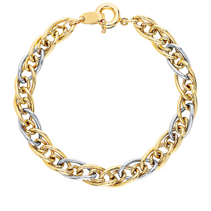 Браслет декоративный из желтого золота