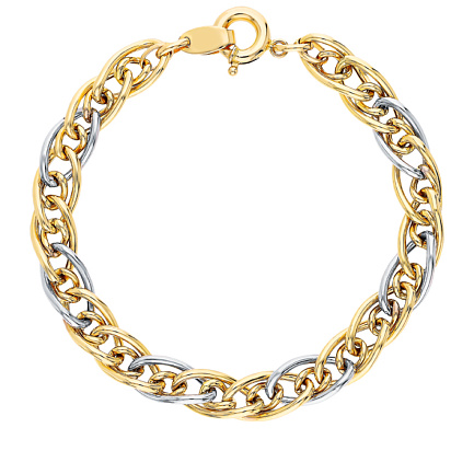 Браслет декоративный из желтого золота