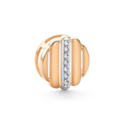 Подвеска из красного золота с бриллиантами