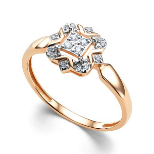 Кольцо из красного золота