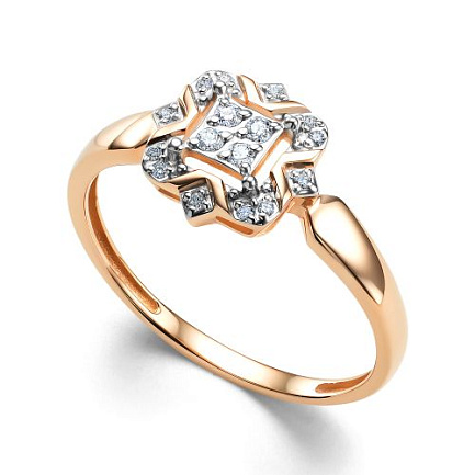 Кольцо из красного золота