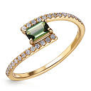 Кольцо из желтого золота с бриллиантами