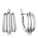 Серьги с английским замком из серебра