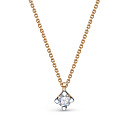 Колье из красного золота с бриллиантом