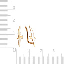 Серьги из серебра с позолотой