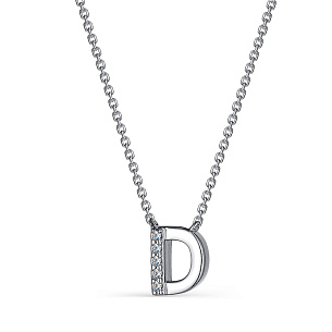 Колье из серебра с фианитами