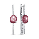 Серьги с английским замком из серебра