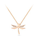 Колье из красного золота с бриллиантами