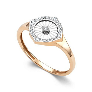 Кольцо из красного золота