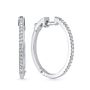 Серьги из белого золота с бриллиантами