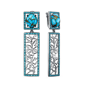 Серьги с английским замком 12-1064-70189