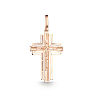 Крест из комбинированного золота