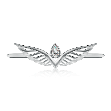 Кольцо из серебра с фианитом