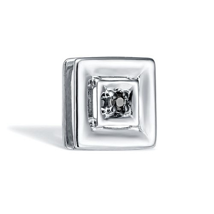 Подвеска из белого золота с бриллиантом