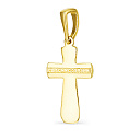 Крест из желтого золота с бриллиантами