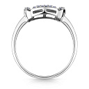 Кольцо из белого золота с бриллиантами