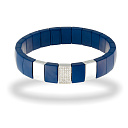 Браслет декоративный из серебра с керамикой