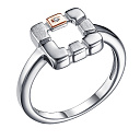 Кольцо из серебра с бриллиантом