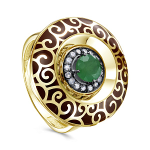 Кольцо из желтого золота