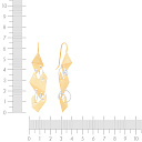 Серьги из серебра с позолотой