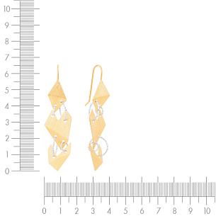 Серьги из серебра с золочением