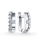 Серьги из белого золота с бриллиантами