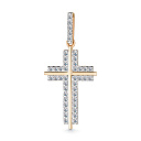 Подвеска из красного золота с бриллиантами