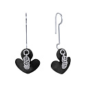 Серьги из серебра с эмалью