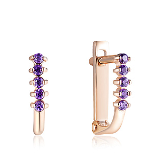 Серьги детские с английским замком