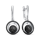 Серьги из белого золота с бриллиантами