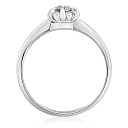 Кольцо из белого золота с бриллиантом