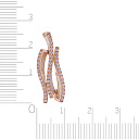 Подвеска из красного золота с бриллиантами, перламутром