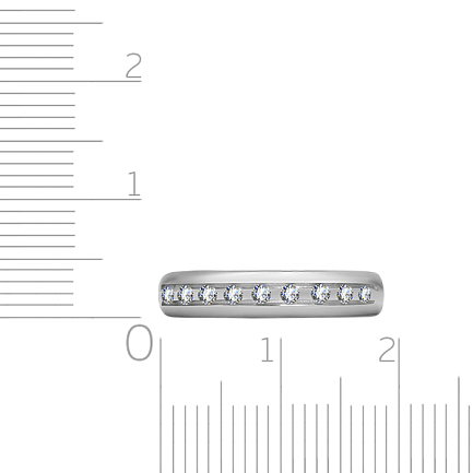 Кольцо из белого золота с бриллиантами