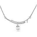 Колье из белого золота с бриллиантами