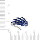 Кольцо из белого золота с бриллиантами, сапфирами