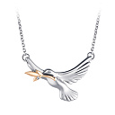 Колье из серебра с бриллиантом