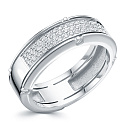 Кольцо из белого золота с бриллиантами