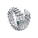 Кольцо из серебра с фианитами