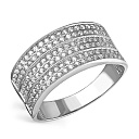 Кольцо из серебра с фианитом