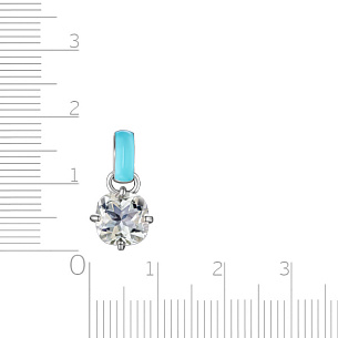 Подвеска из серебра с эмалью