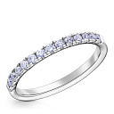 Кольцо из белого золота с бриллиантами