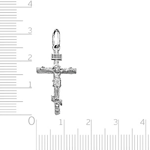 Крест из белого золота