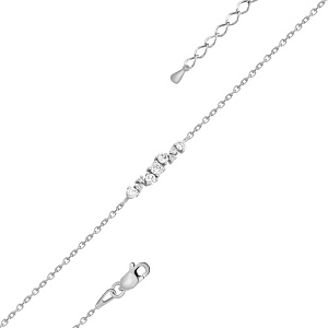 Браслет из белого золота с бриллиантами