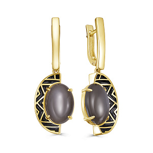 Серьги с английским замком из серебра