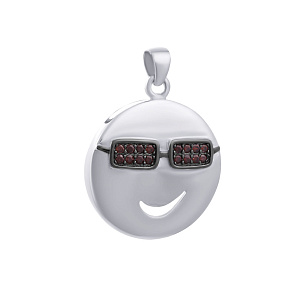 Подвеска из серебра с фианитом